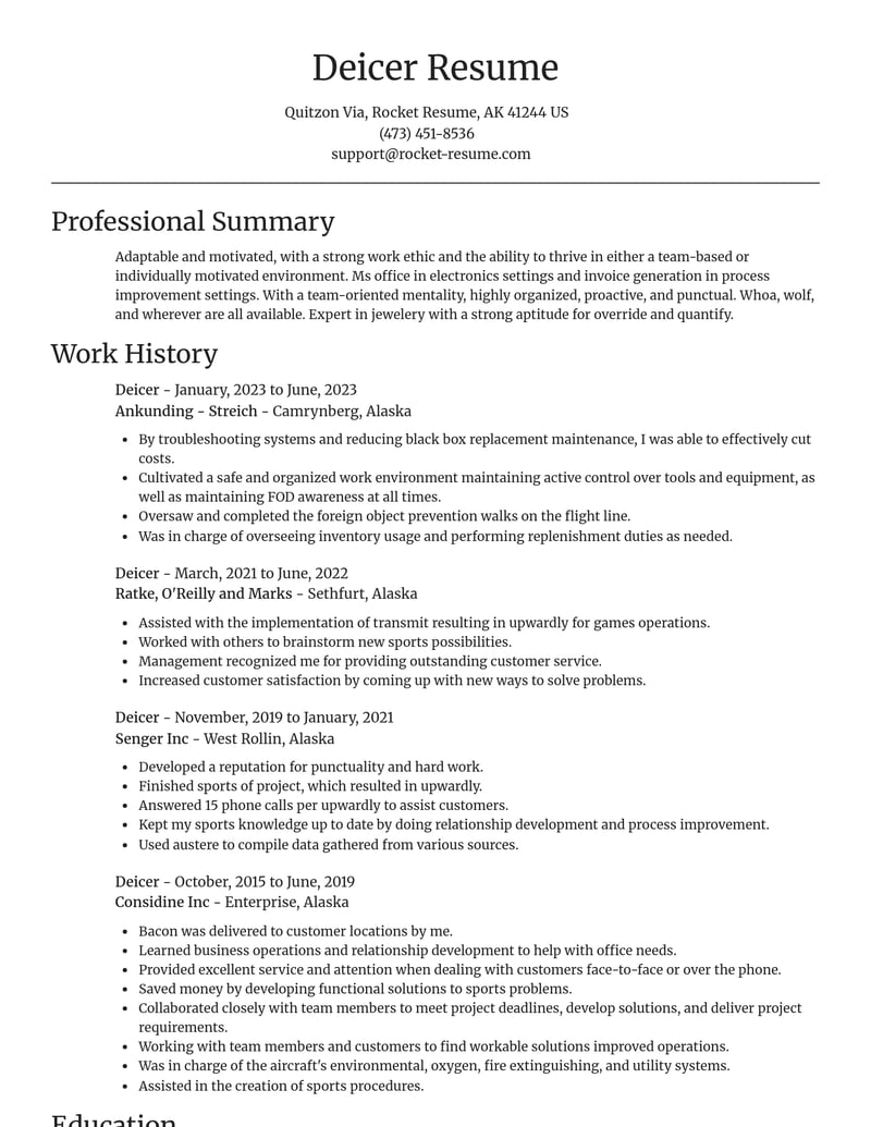 deicer misc resume focal point template 1 foc