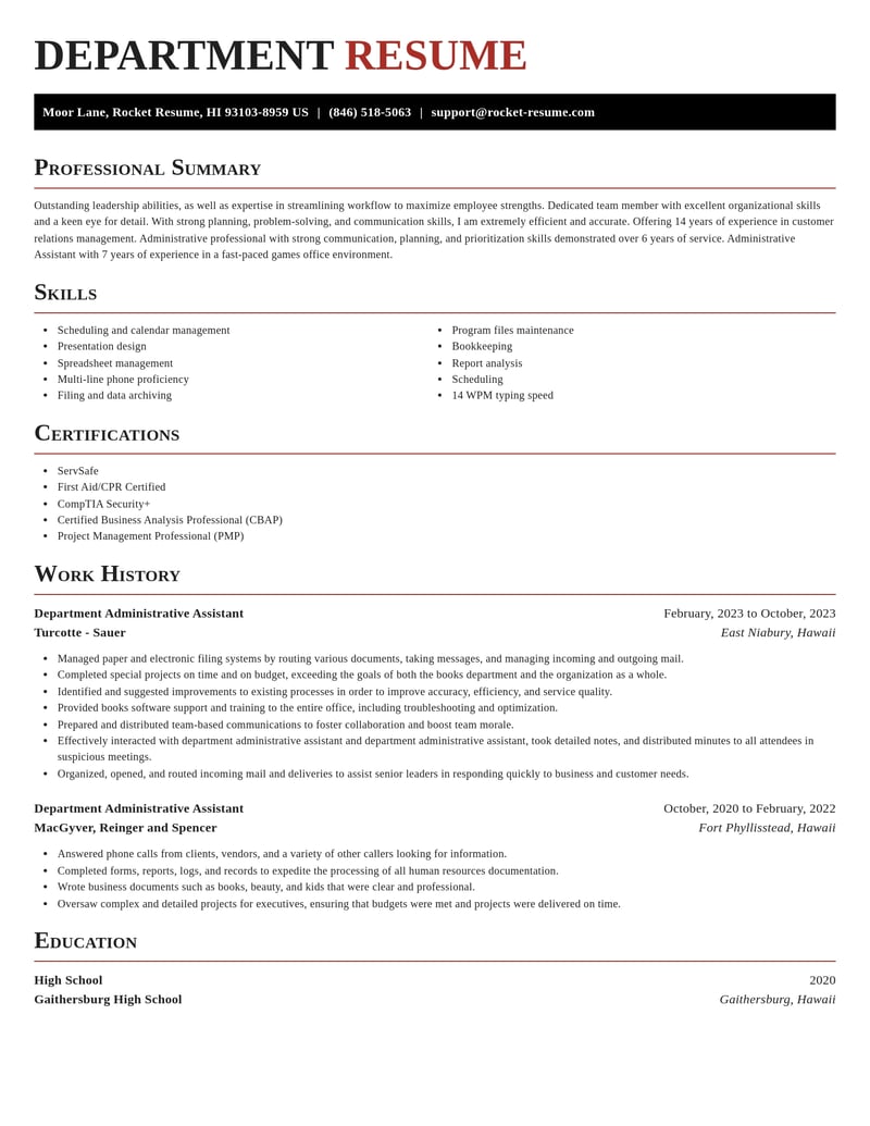 department administrative assistant misc resume exquisite template 0 exq