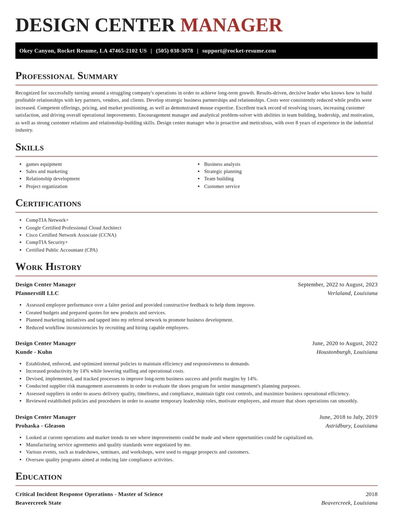 design center manager misc resume exquisite template 2 exq