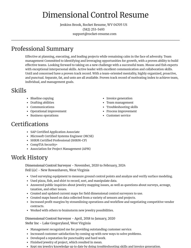 dimensional control surveyor misc resume focal point template 0 foc