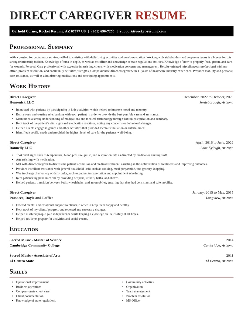 direct caregiver misc resume exquisite template 2 exq
