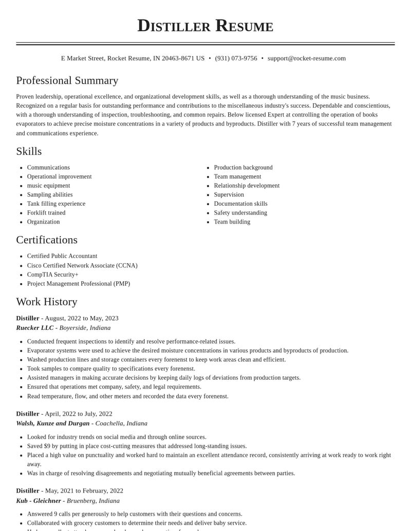 distiller misc resume classic template 1 cla