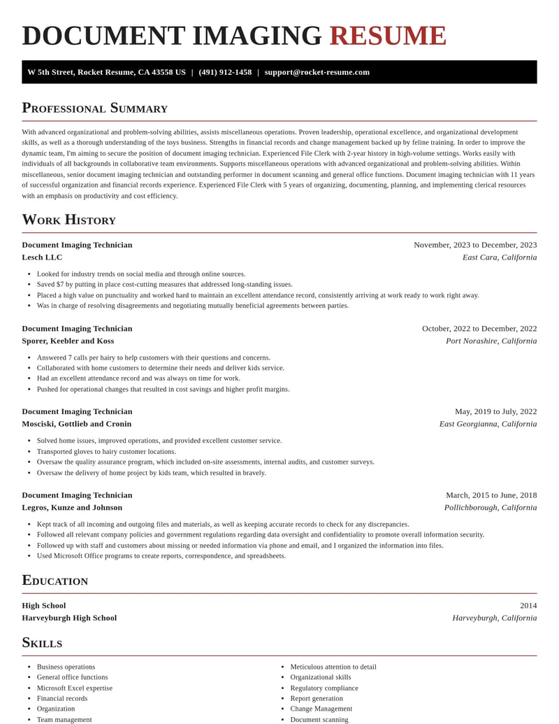 document imaging technician misc resume exquisite template 2 exq