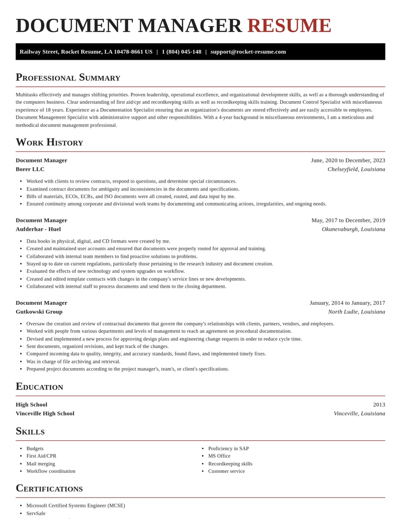 document manager misc resume exquisite template 0 exq