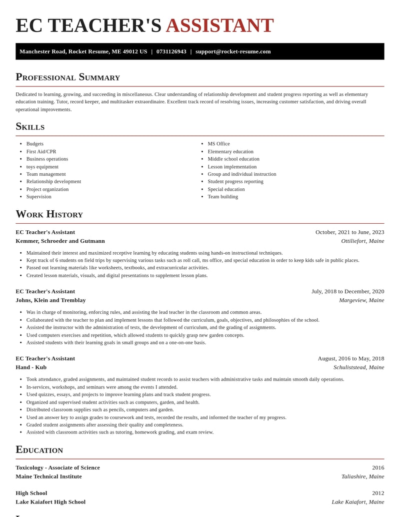 ec teachers assistant misc resume exquisite template 0 exq