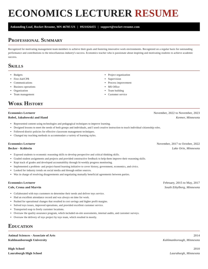 economics lecturer misc resume exquisite template 0 exq