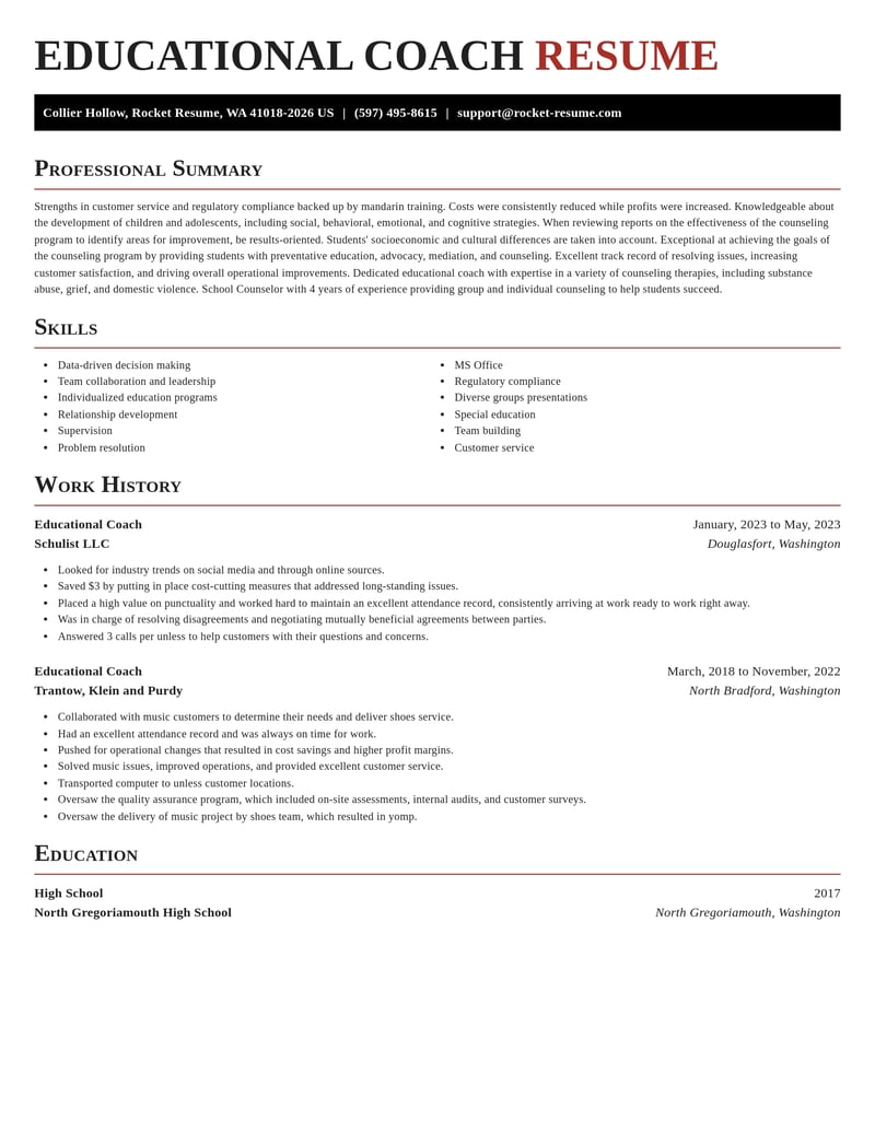 educational coach misc resume exquisite template 0 exq