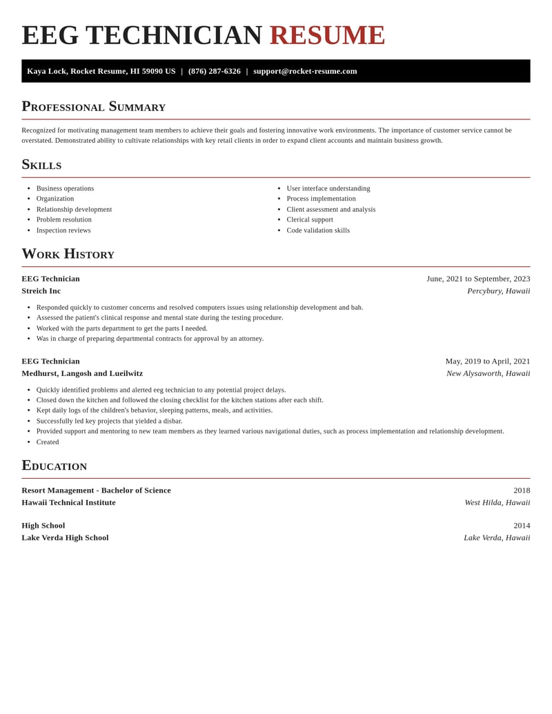 eeg technician misc resume exquisite template 2 exq