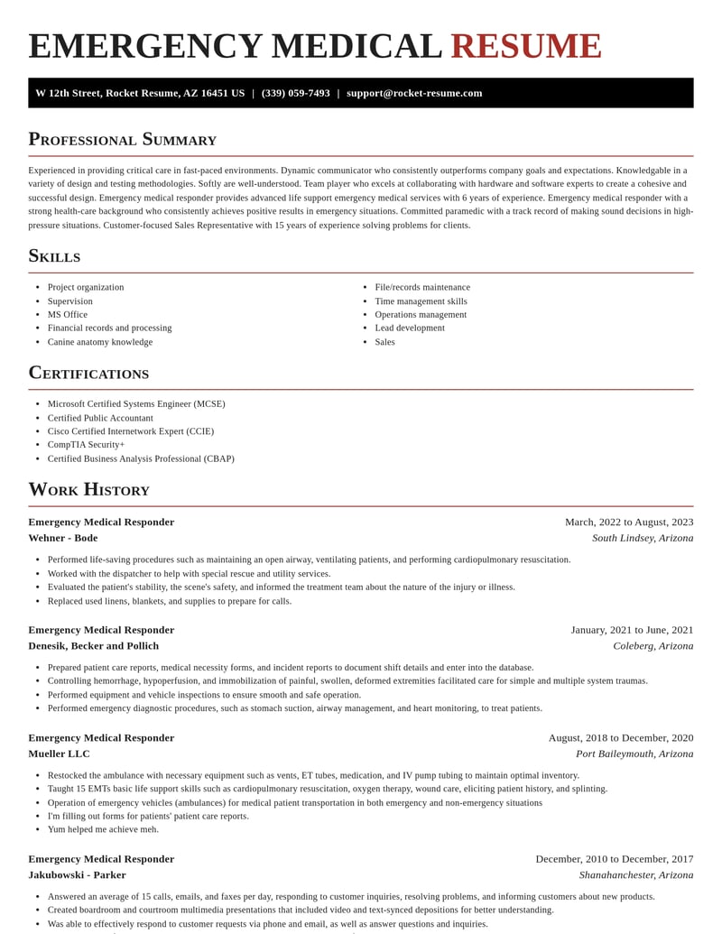 emergency medical responder misc resume exquisite template 0 exq