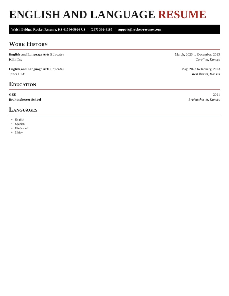 english and language arts educator misc resume exquisite template 2 exq