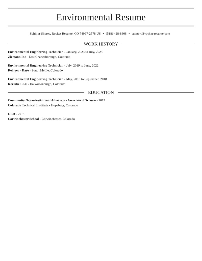 environmental engineering technician misc resume elegant template 0 ele