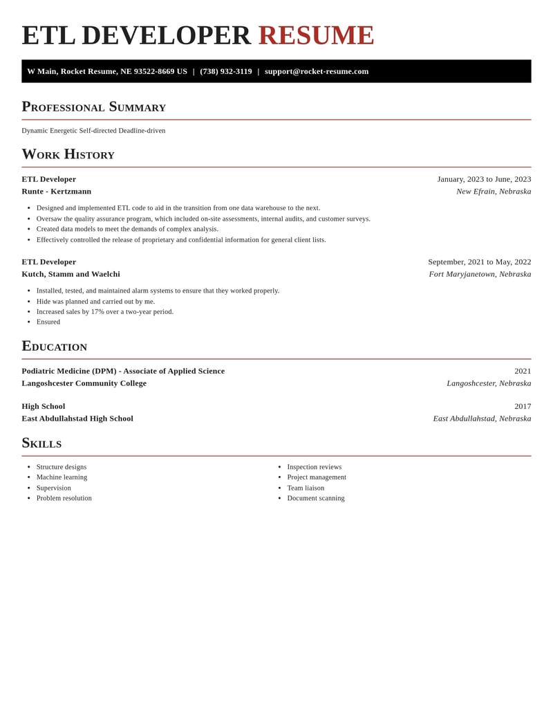 etl developer misc resume exquisite template 1 exq