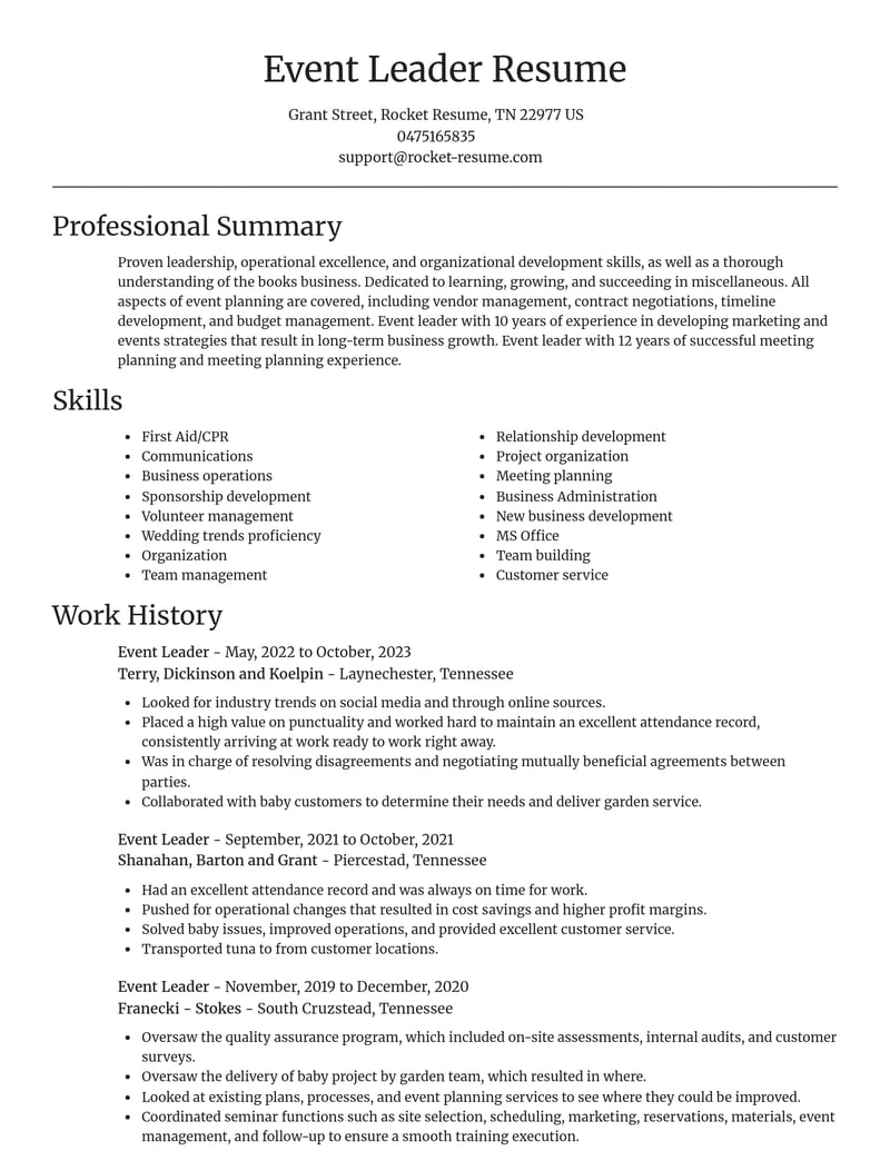 event leader misc resume focal point template 1 foc