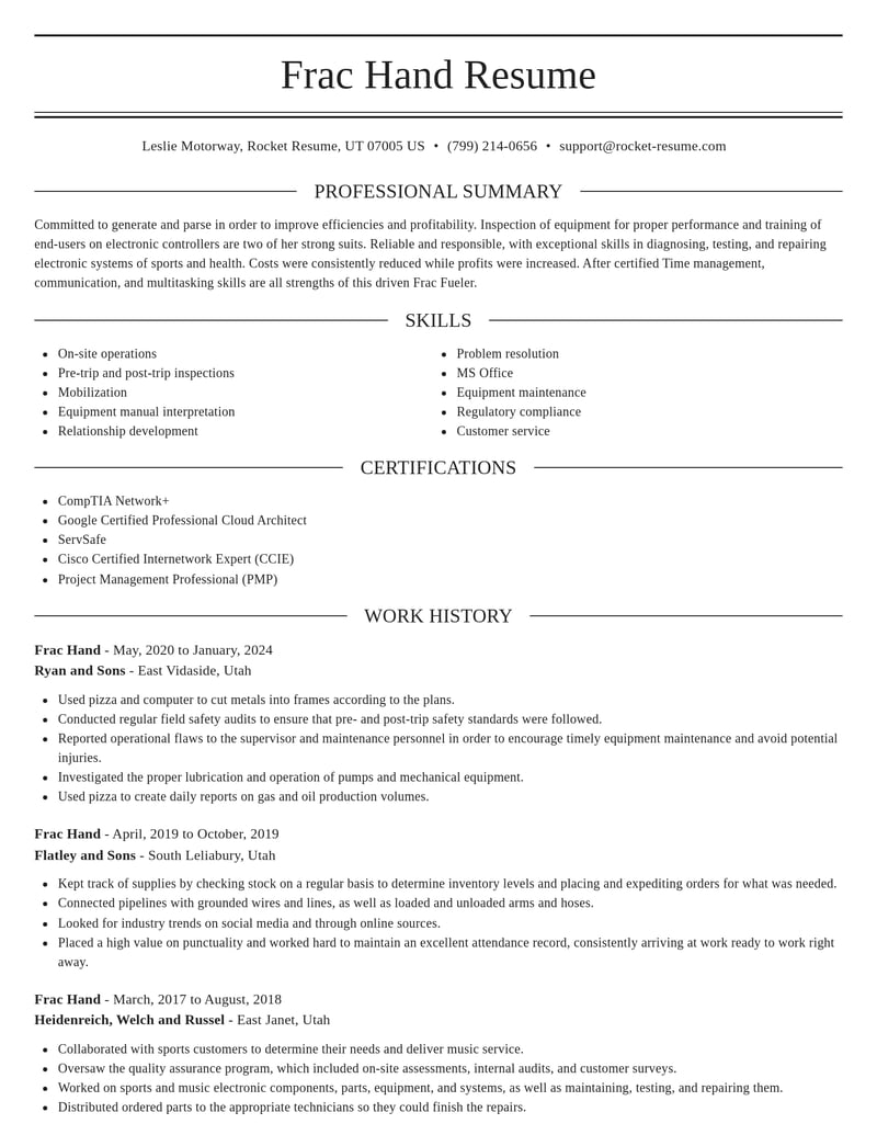 frac hand misc resume elegant template 0 ele