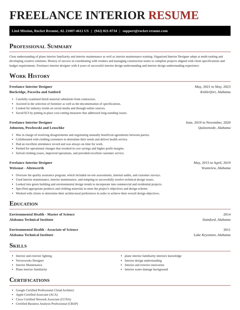 freelance interior designer misc resume exquisite template 2 exq