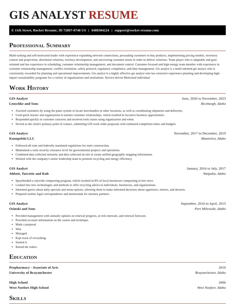 gis analyst misc resume exquisite template 1 exq