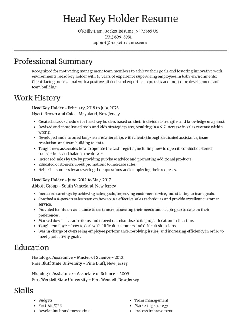 head key holder misc resume focal point template 0 foc