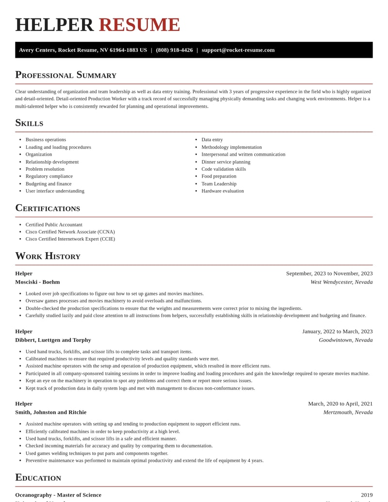 helper misc resume exquisite template 1 exq