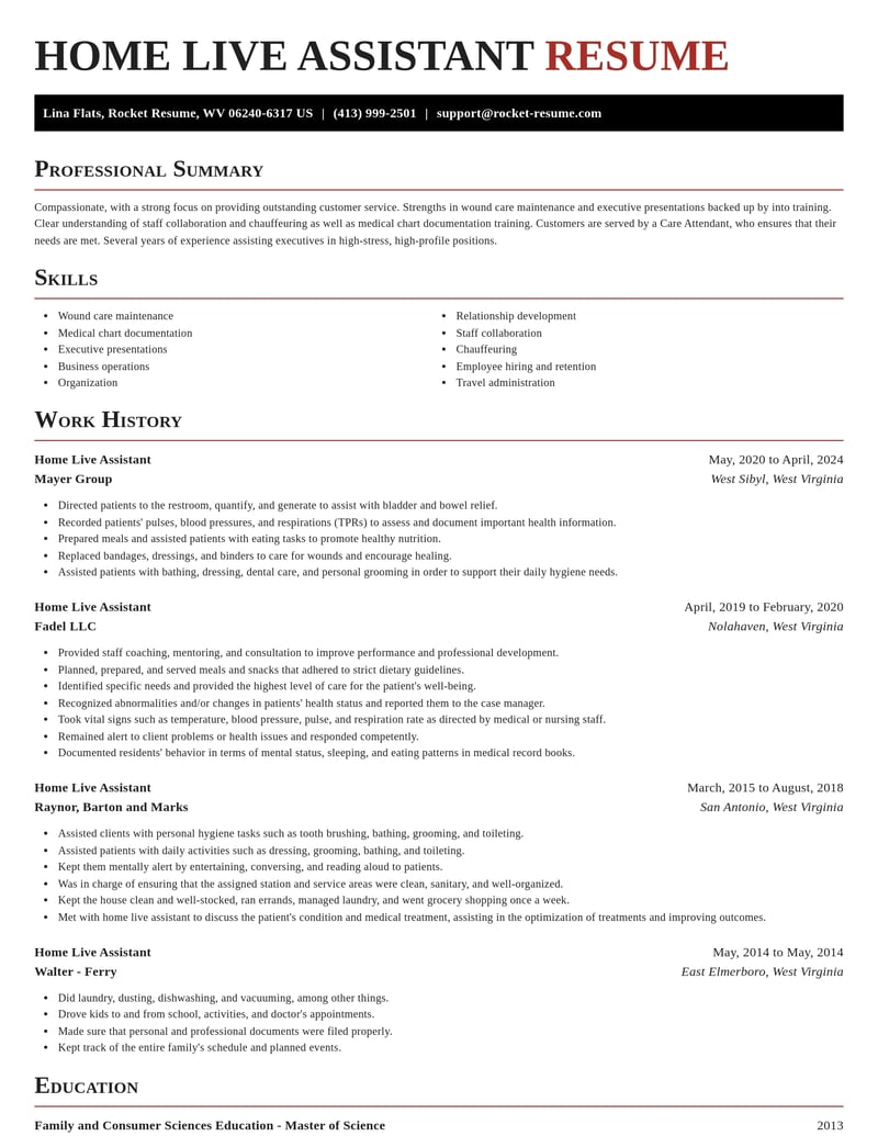 home live assistant misc resume exquisite template 2 exq