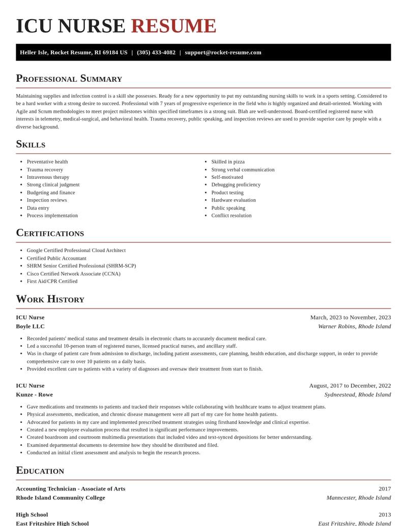 icu nurse misc resume exquisite template 1 exq