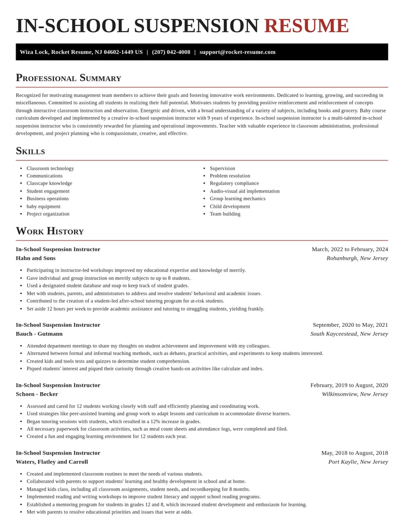 in school suspension instructor misc resume exquisite template 2 exq