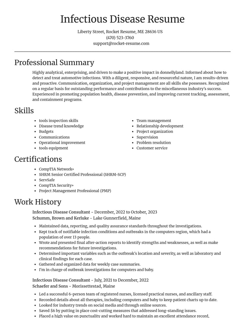 infectious disease consultant misc resume focal point template 0 foc