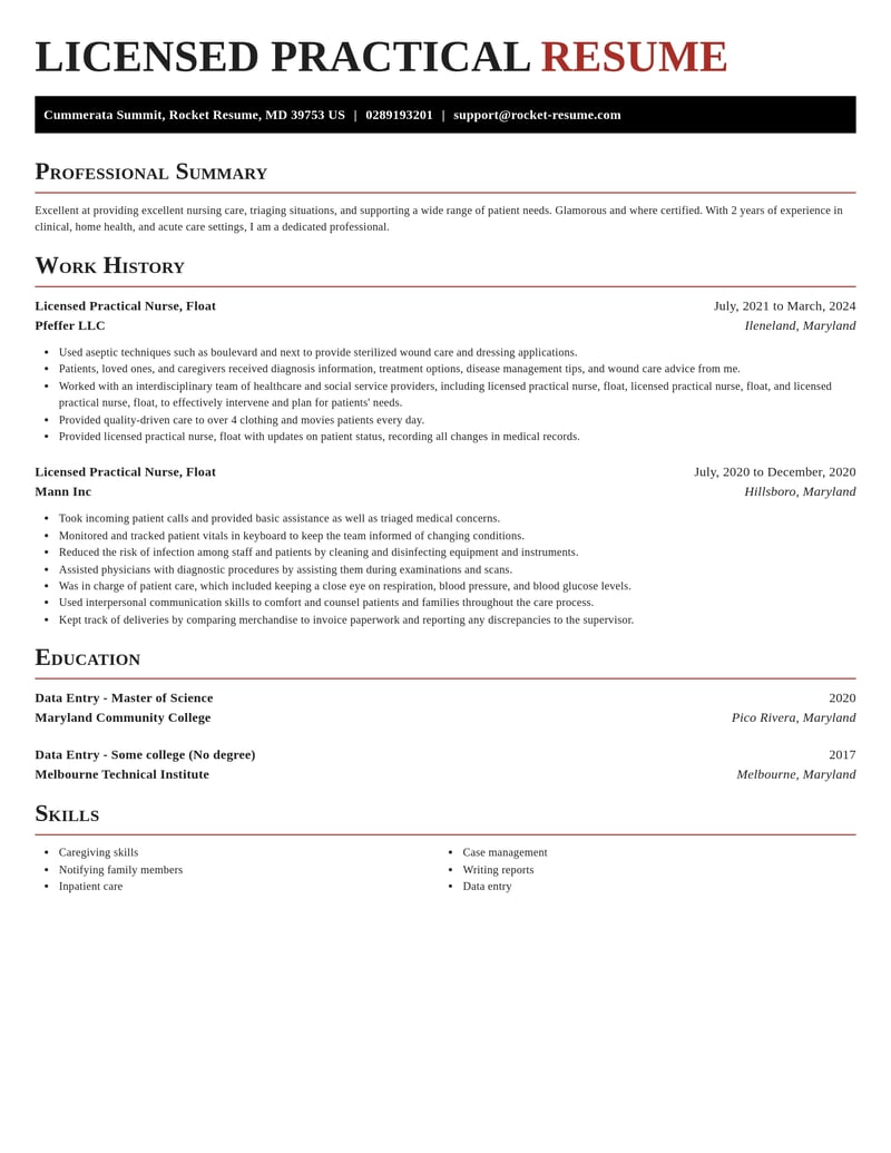 licensed practical nurse float misc resume exquisite template 2 exq