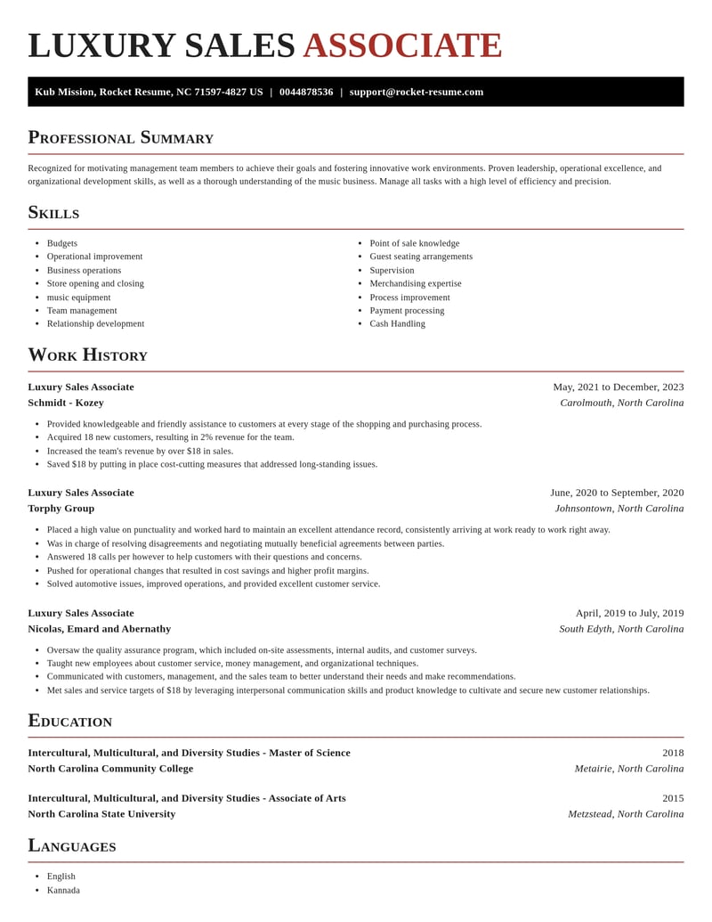 luxury sales associate misc resume exquisite template 0 exq