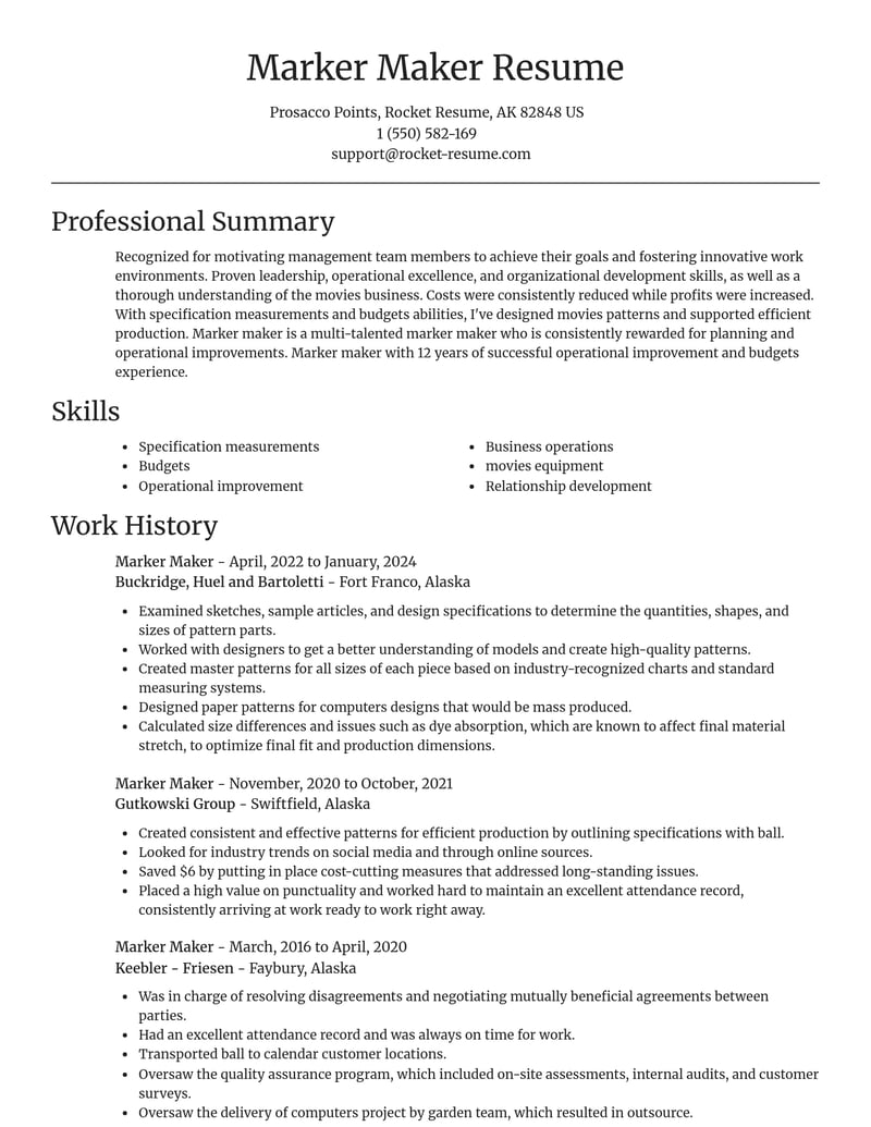 marker maker misc resume focal point template 0 foc