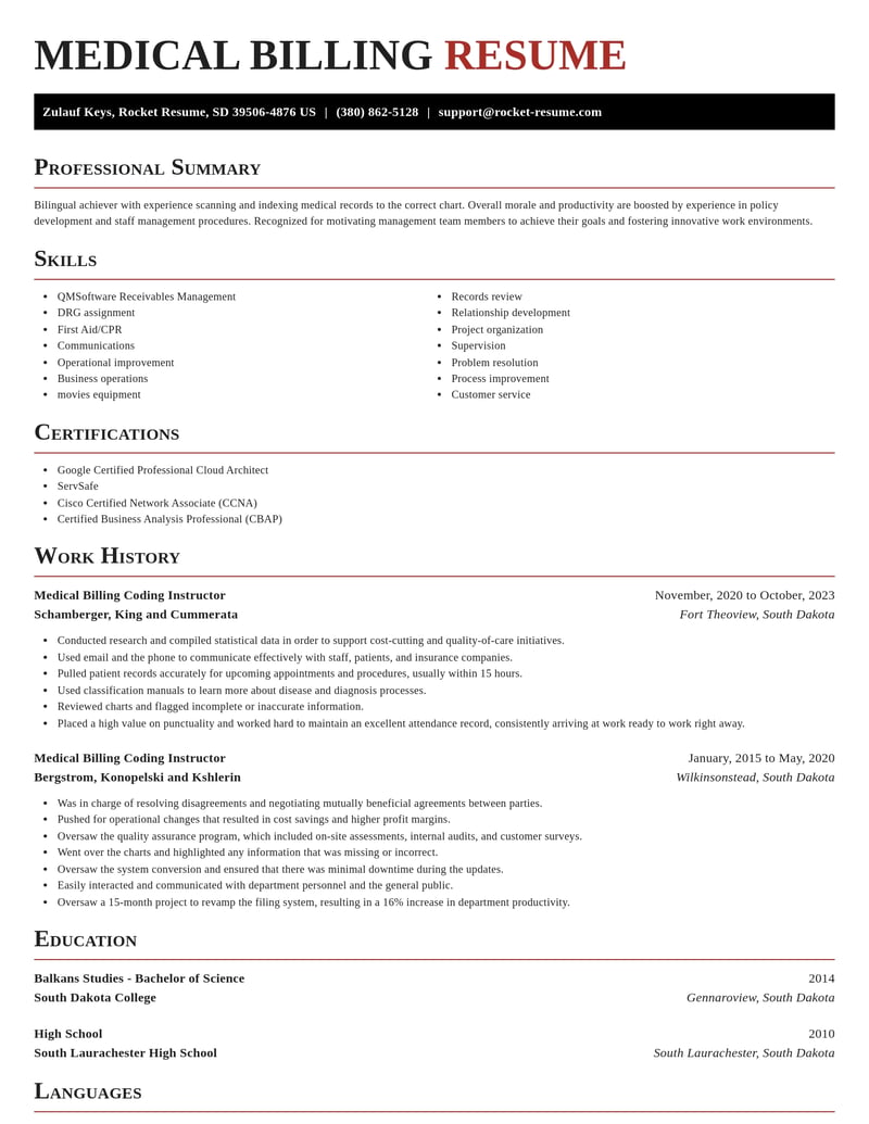 medical billing coding instructor misc resume exquisite template 0 exq