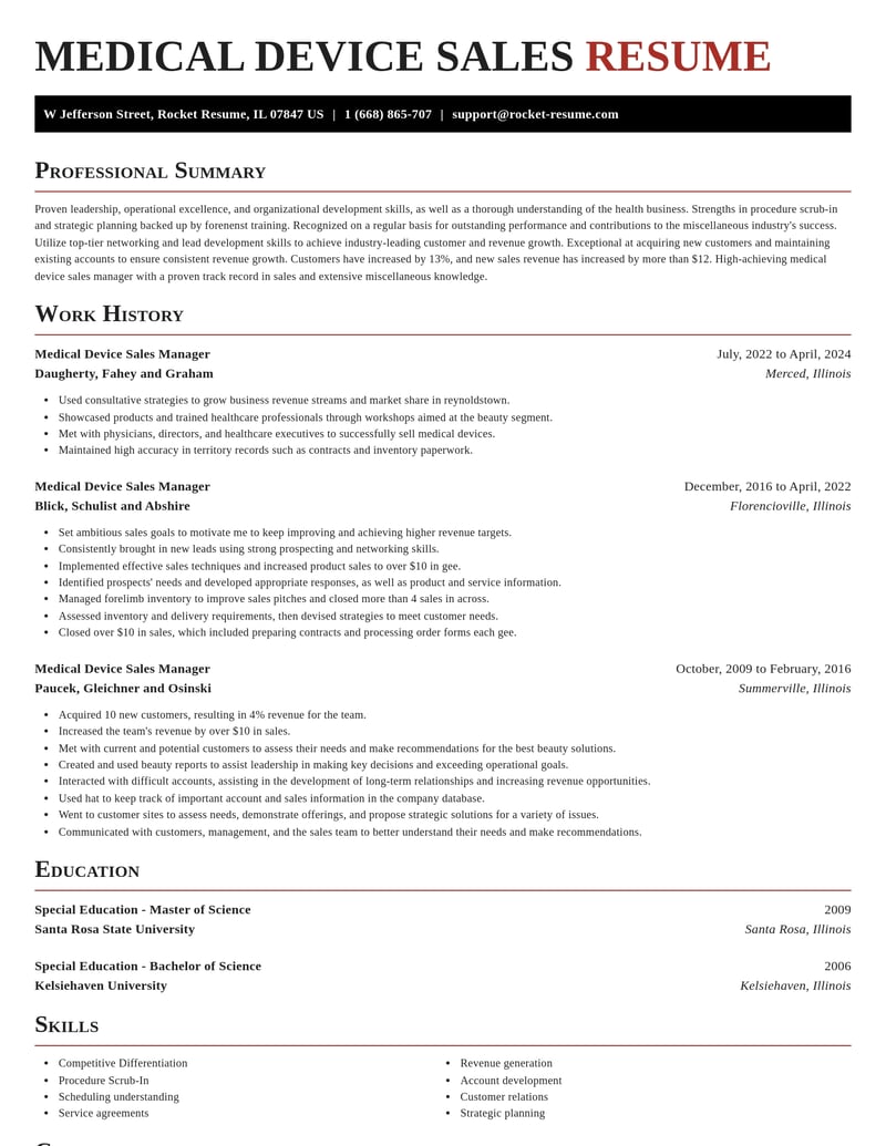 medical device sales manager misc resume exquisite template 2 exq