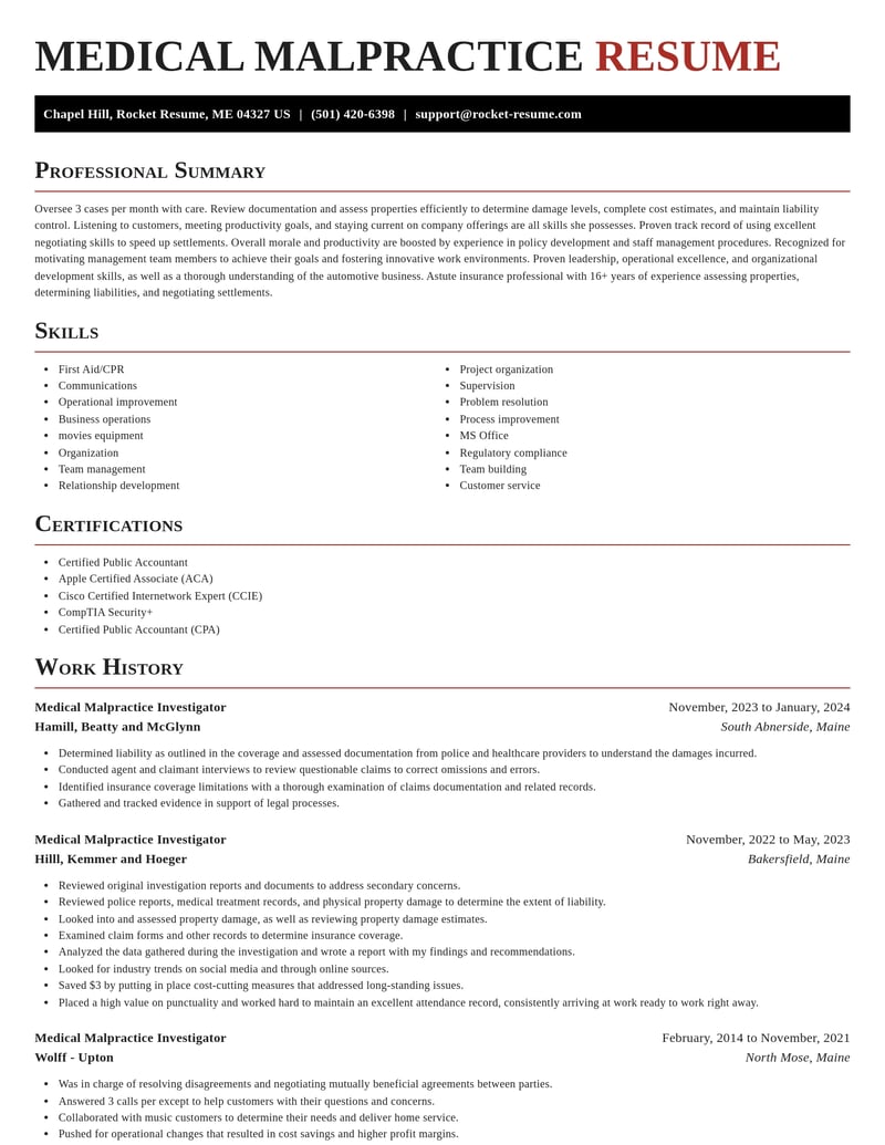 medical malpractice investigator misc resume exquisite template 0 exq