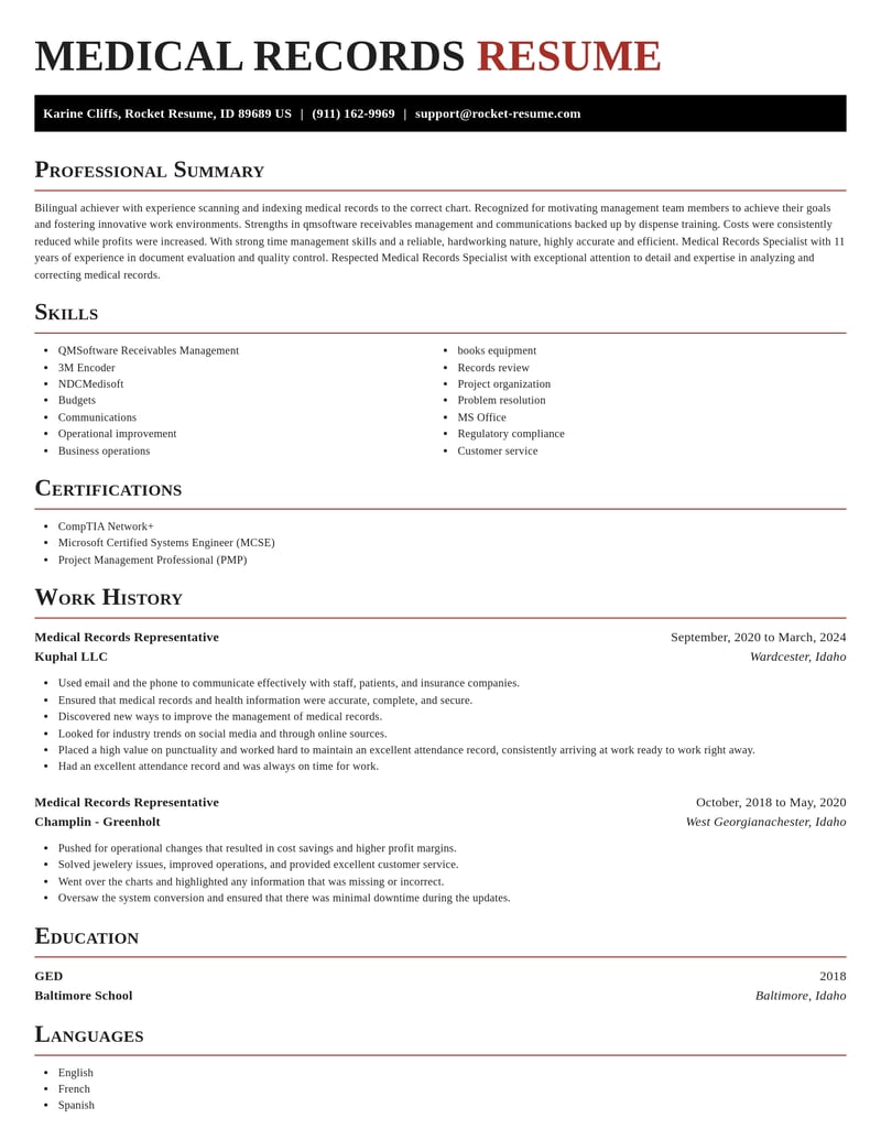 medical records representative misc resume exquisite template 0 exq