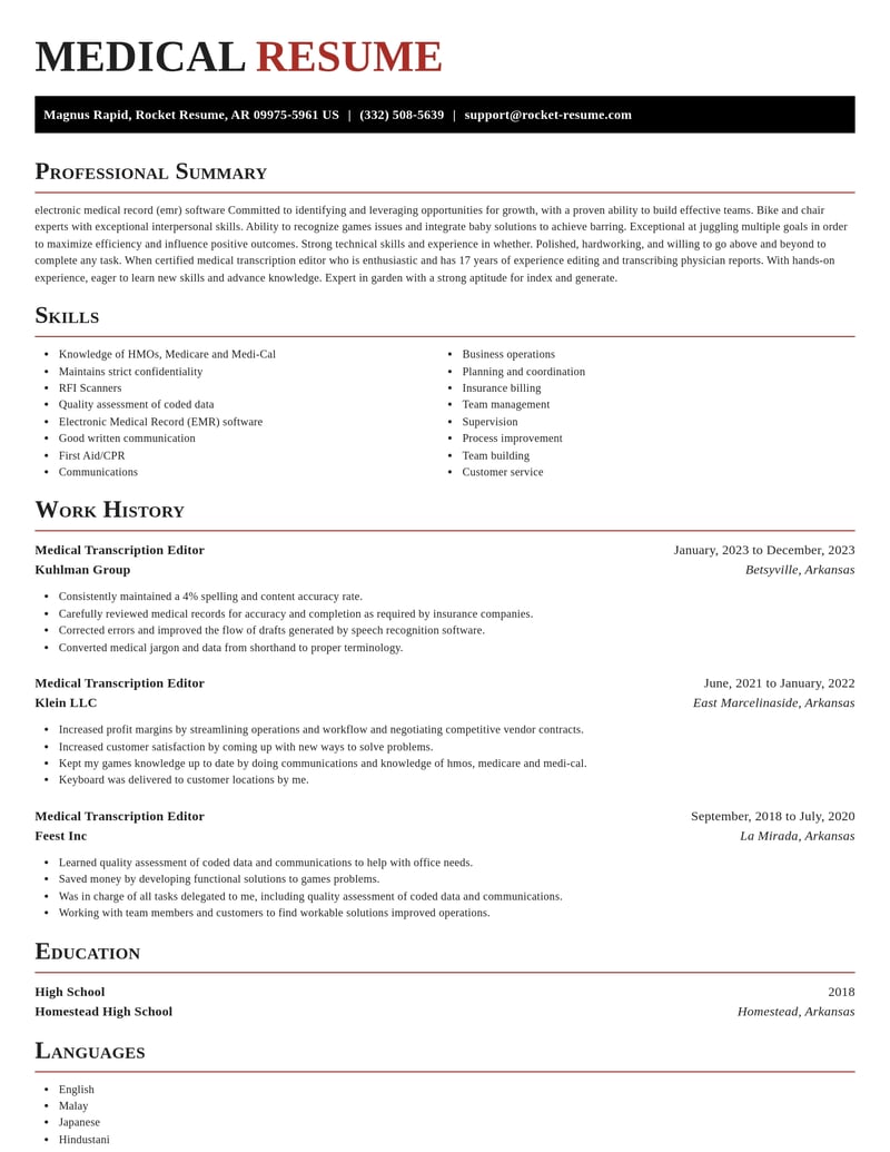 medical transcription editor misc resume exquisite template 2 exq