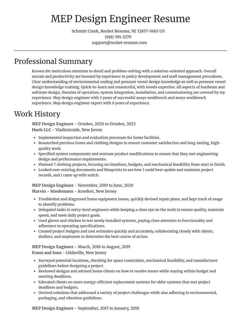 mep design engineer misc resume focal point template 2 foc