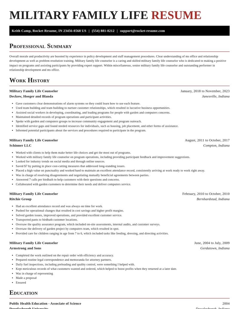 military family life counselor misc resume exquisite template 0 exq