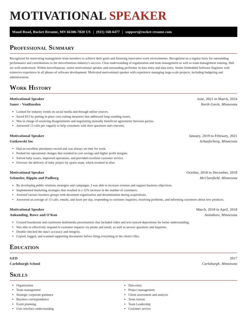 motivational speaker misc resume exquisite template 0 exq