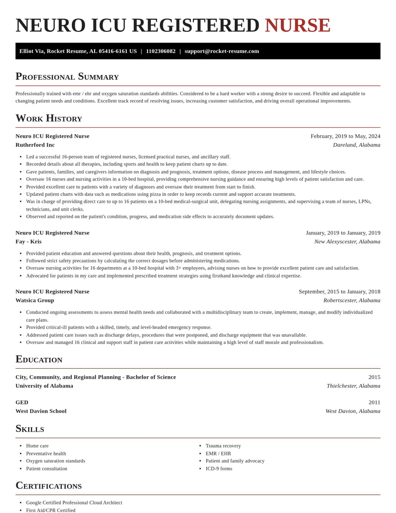 neuro icu registered nurse misc resume exquisite template 0 exq