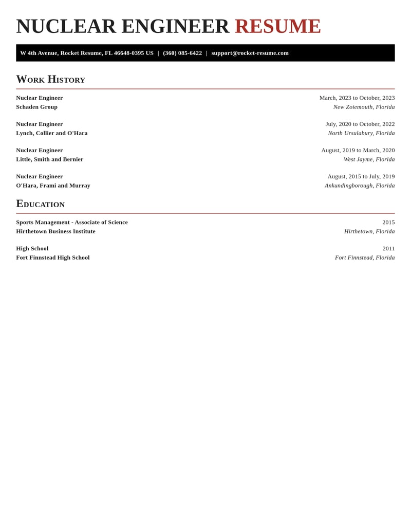 nuclear engineer misc resume exquisite template 0 exq