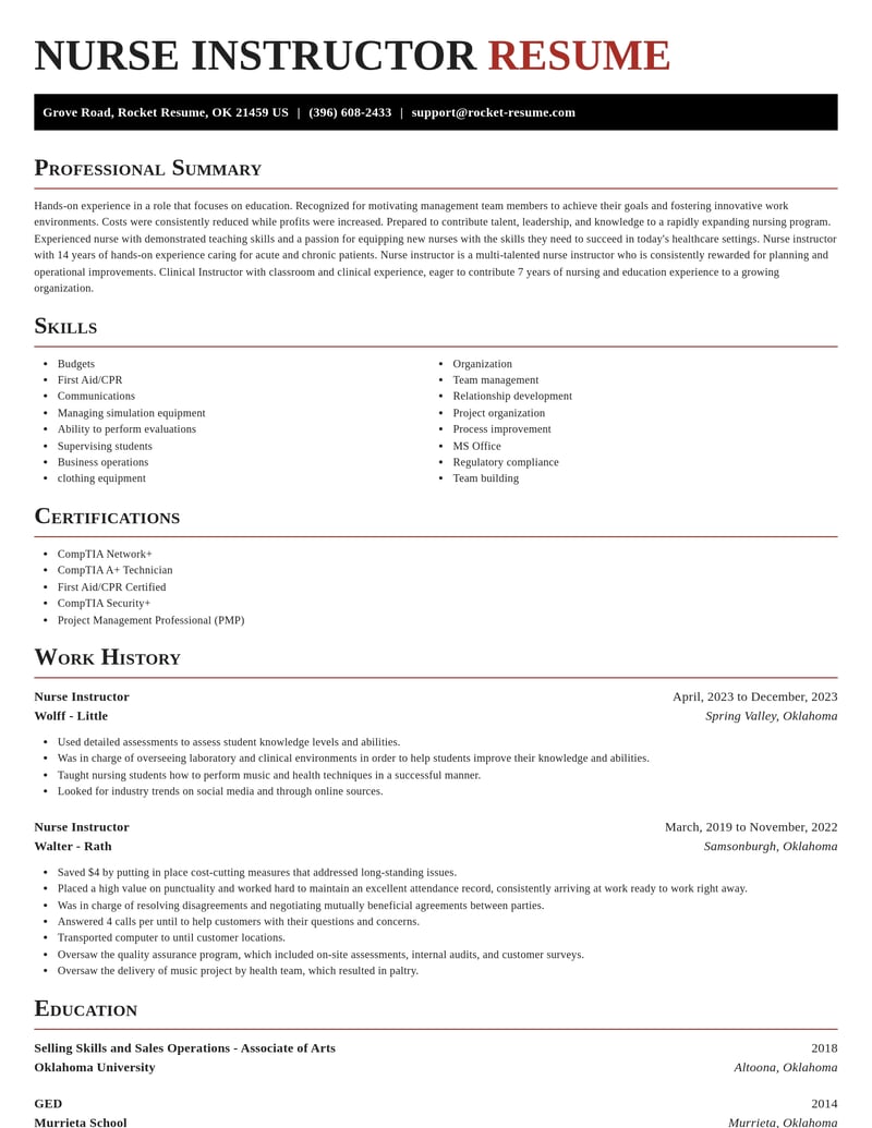 nurse instructor misc resume exquisite template 0 exq
