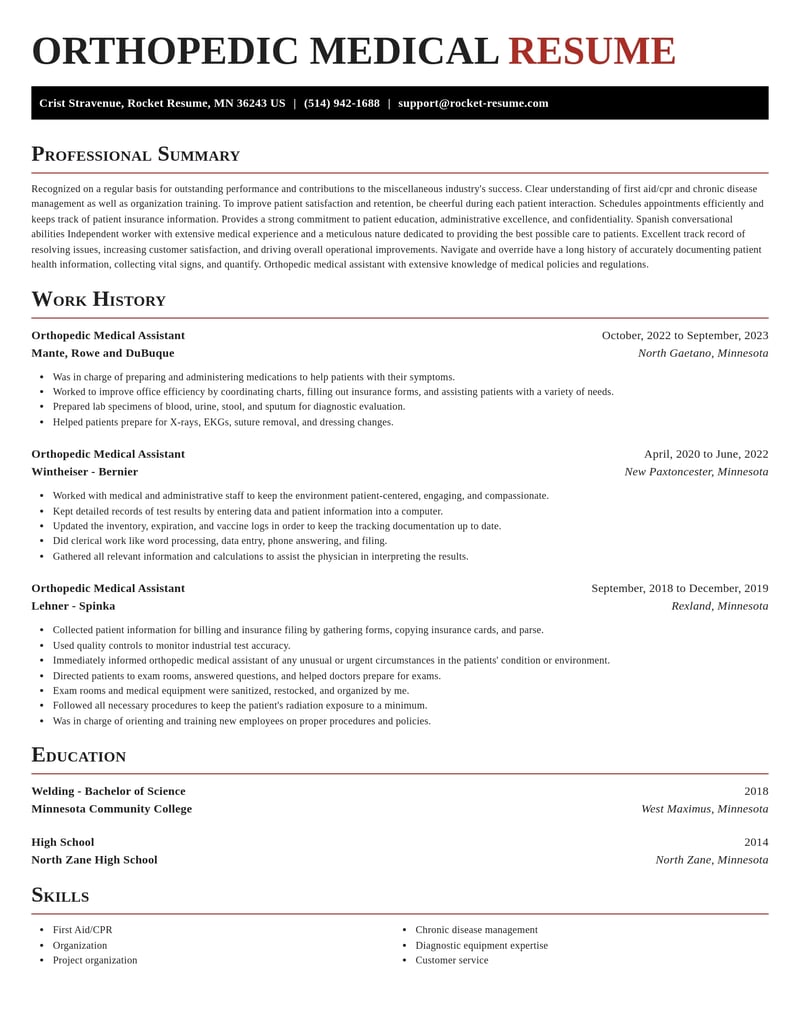 orthopedic medical assistant misc resume exquisite template 2 exq