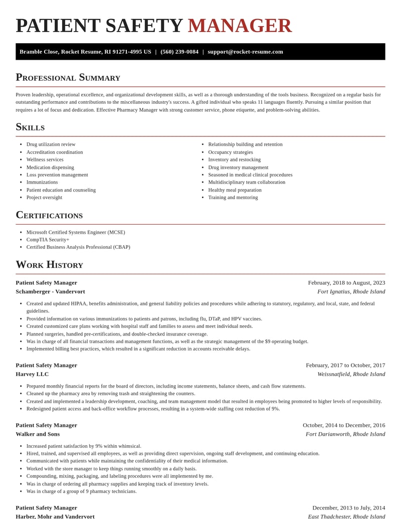 patient safety manager misc resume exquisite template 0 exq