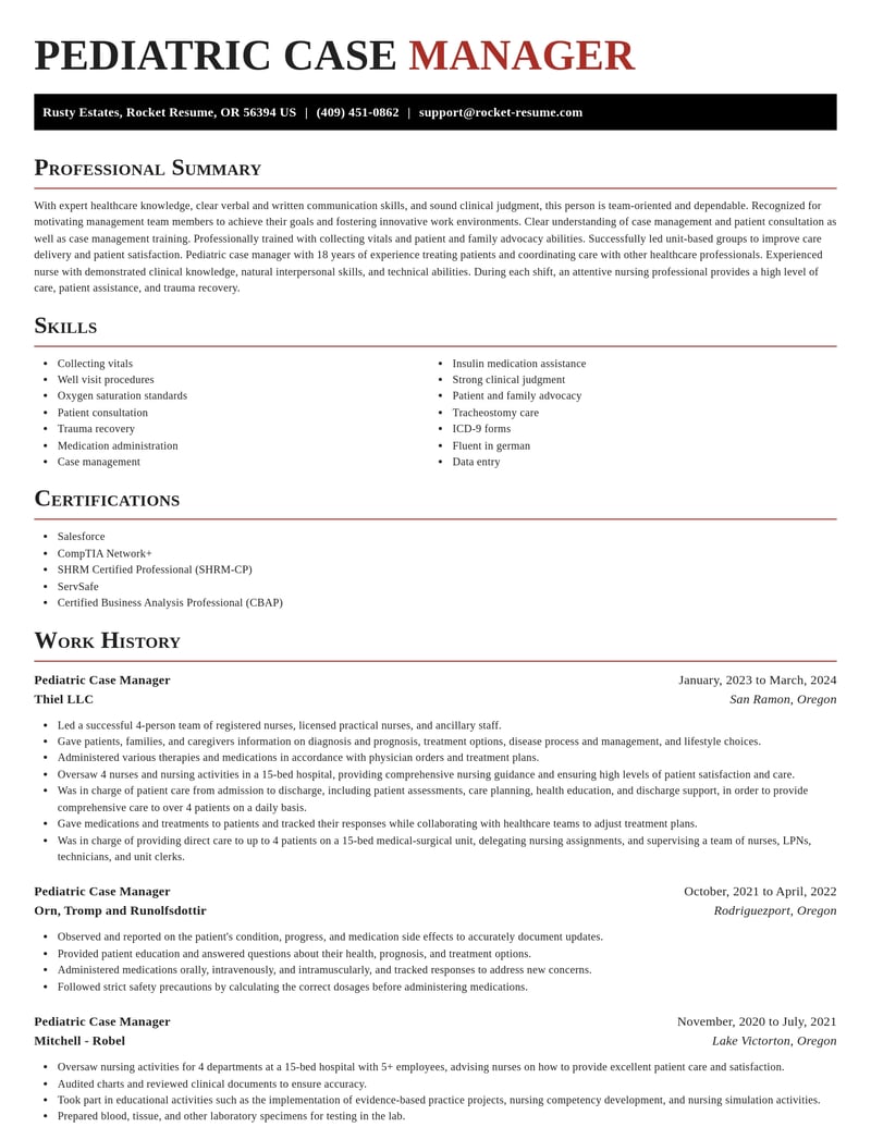 pediatric case manager misc resume exquisite template 0 exq