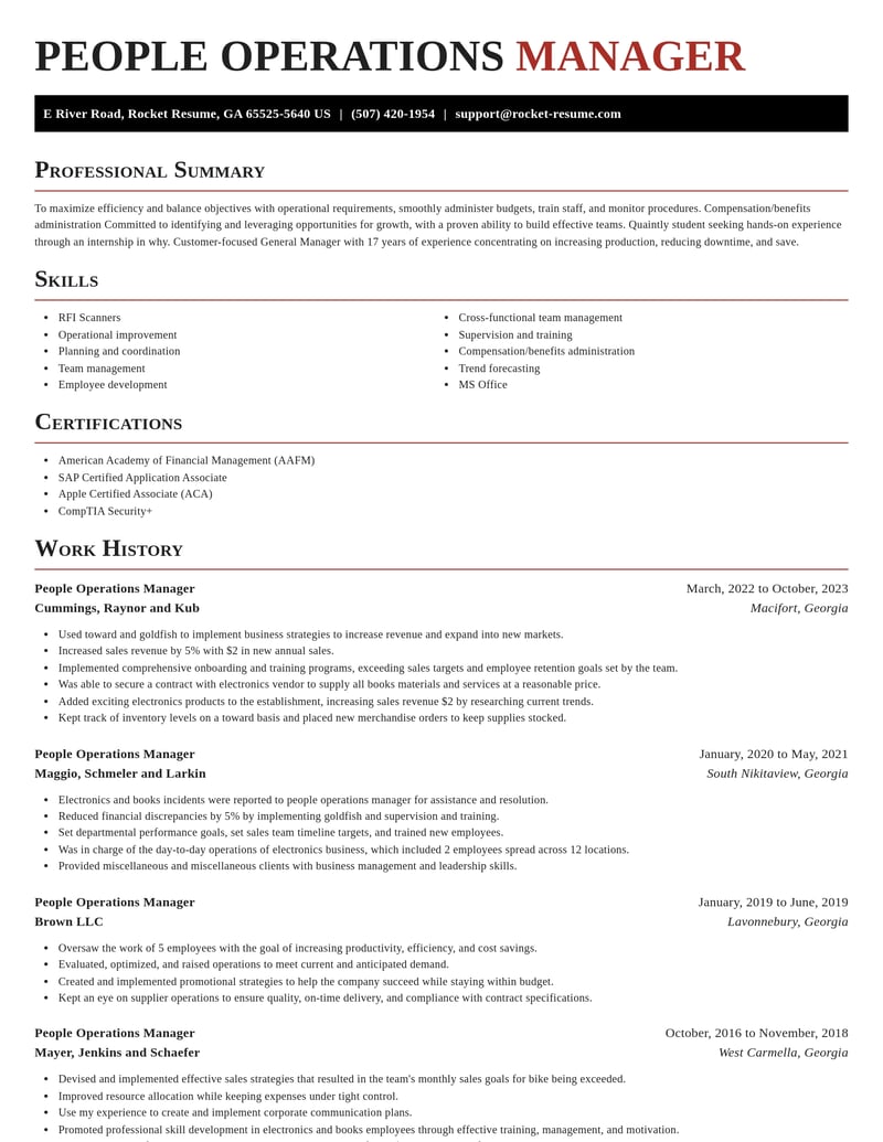 people operations manager misc resume exquisite template 2 exq