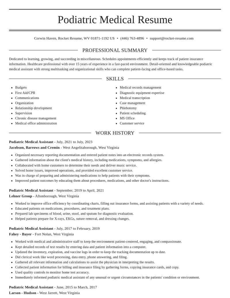 podiatric medical assistant misc resume elegant template 1 ele