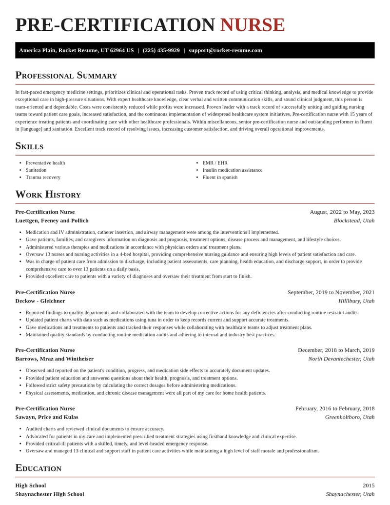 pre certification nurse misc resume exquisite template 0 exq