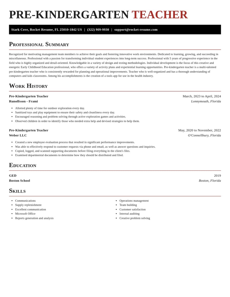 pre kindergarten teacher misc resume exquisite template 2 exq
