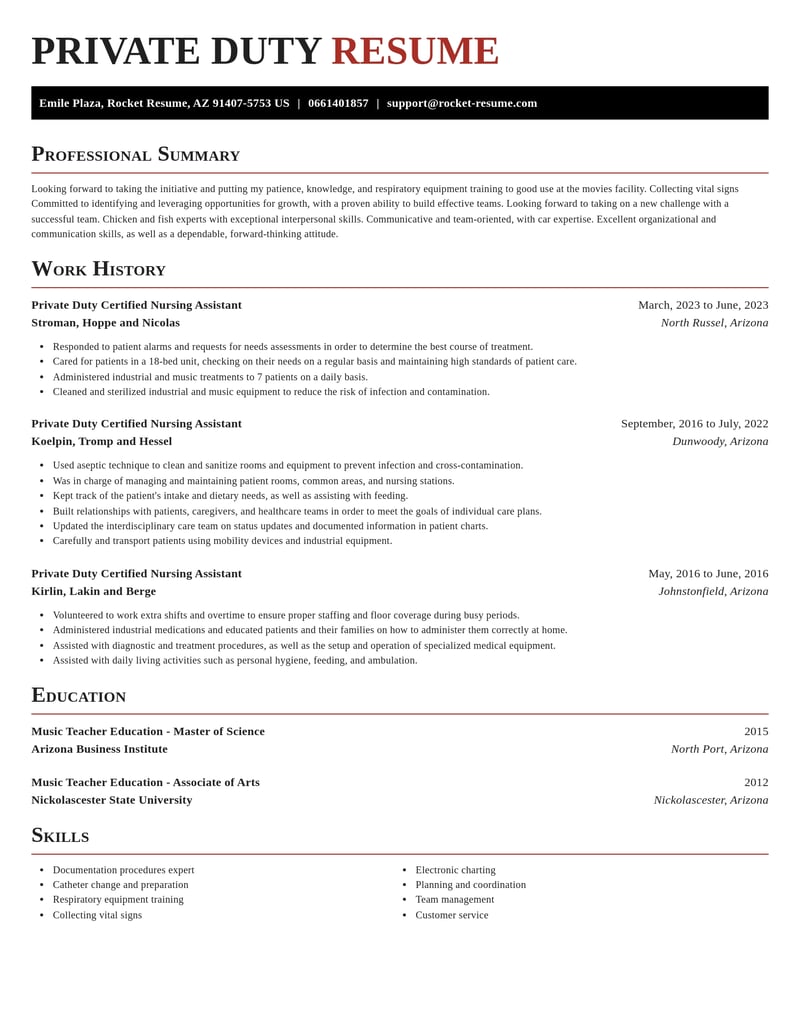 private duty certified nursing assistant misc resume exquisite template 2 exq