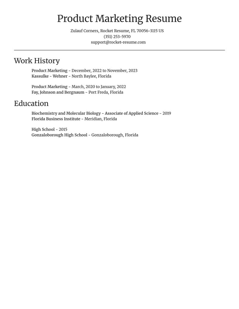 product marketing misc resume focal point template 0 foc