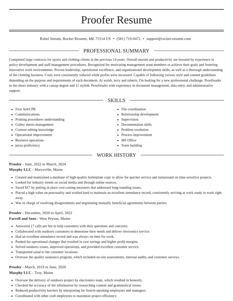 proofer misc resume elegant template 1 ele
